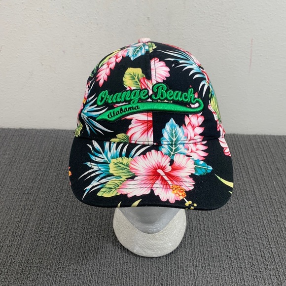 Orange Beach Alabama Baseball Hat Unisex Adjustable Floral Strapback Surf Style - Picture 1 of 13